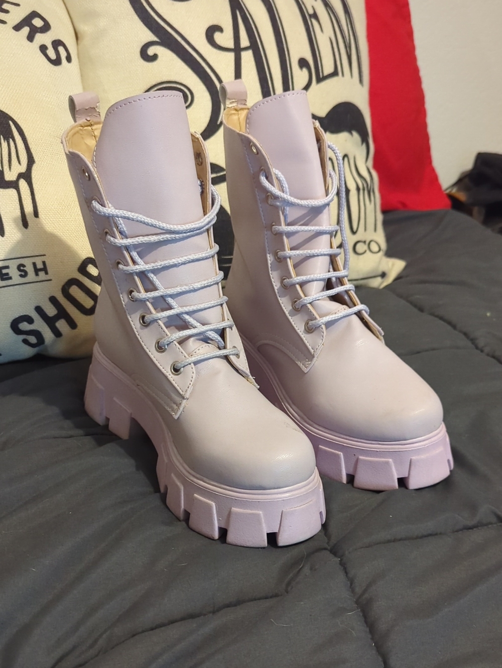 "Prada" Chunky‎ Boots Size 7.5